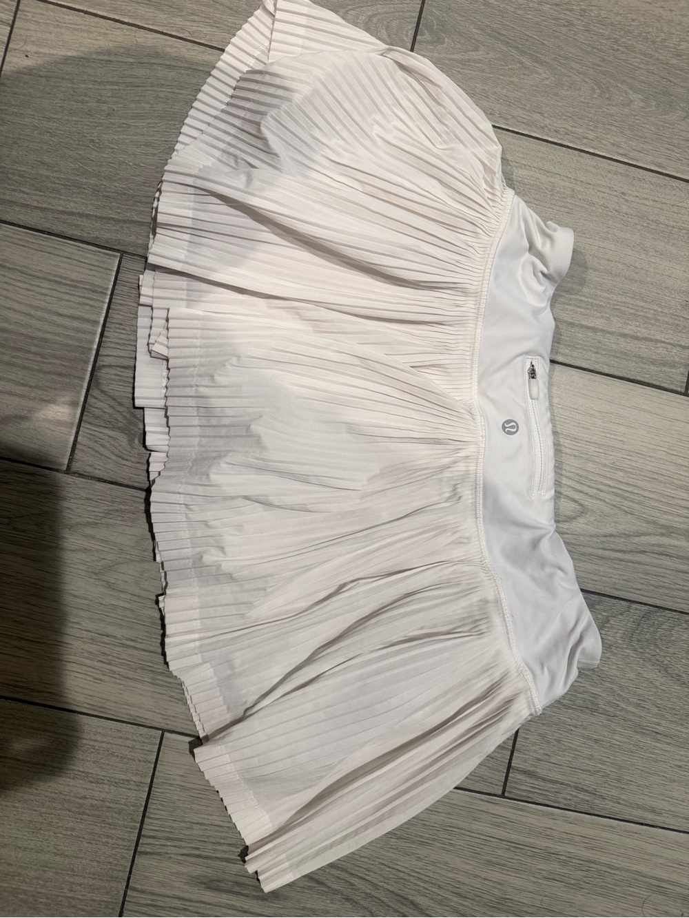 lululemon athletica White Pleated Skater Skirt